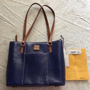 RARE Dooney & Bourke Lexington cobalt snake NWT
